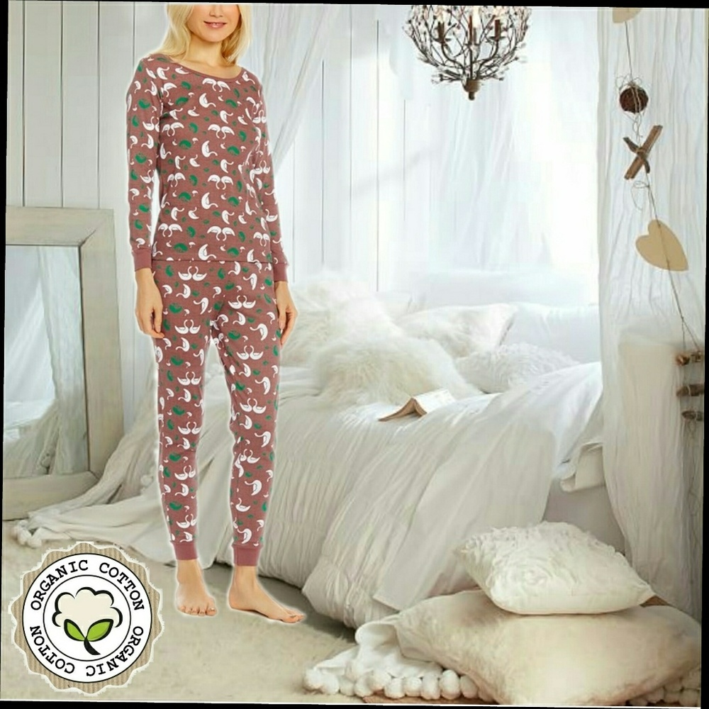 Womens 100%Organic Cotton Pajamas Sz S/M